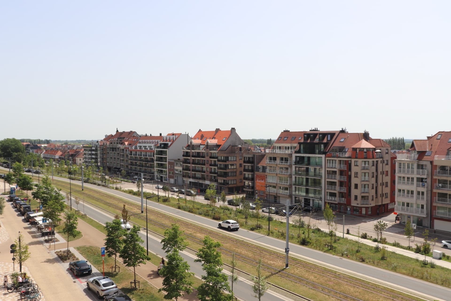 View over Heist-aan-Zee from the terrace